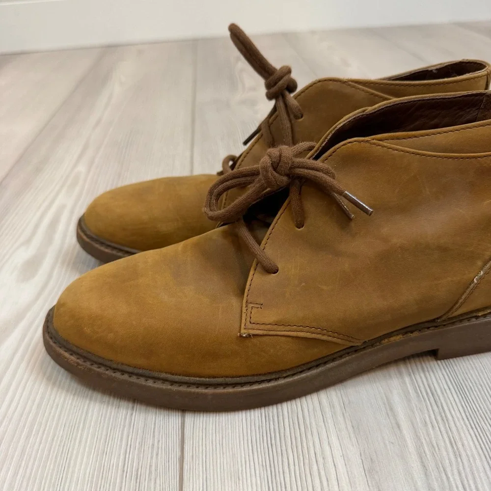 Timberland 9M Tan Leather Waterproof Chukka Desert Boots 9308 Made Portugal
